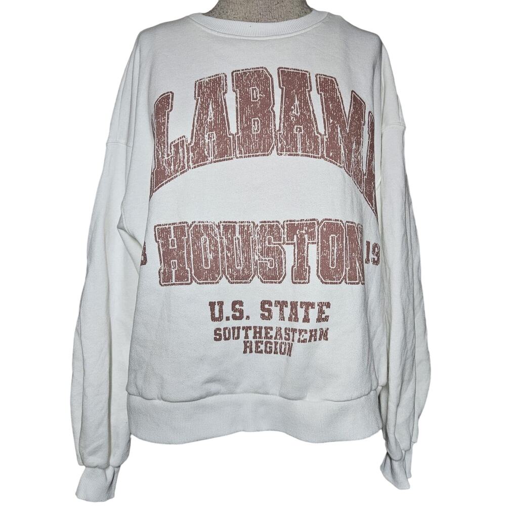 Crop Oversize Alabama Sweatshirt Size Medium